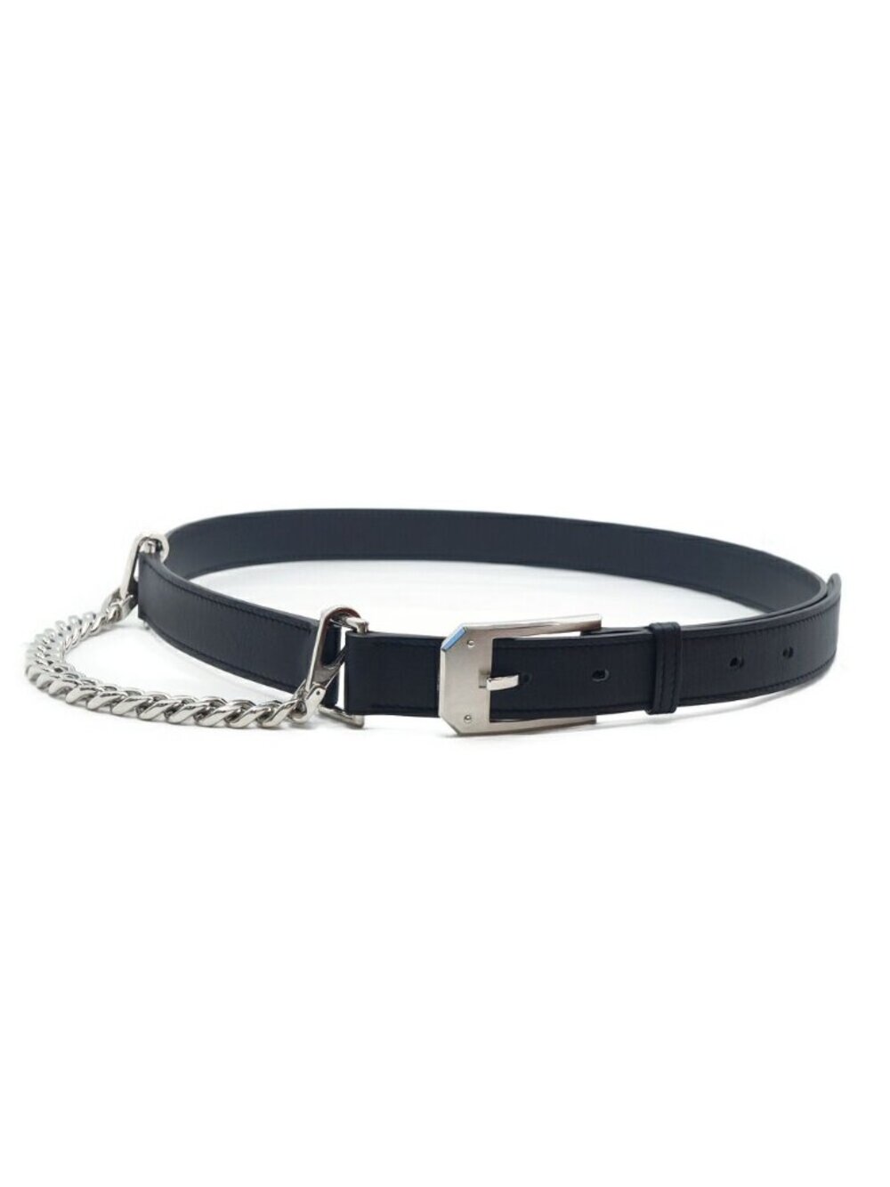 Hermes Andy Batboy 26 90 Black Leather Silver